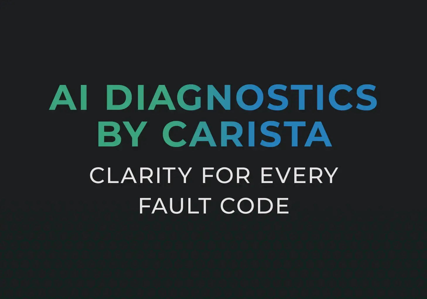 AI diagnostics Carista insights