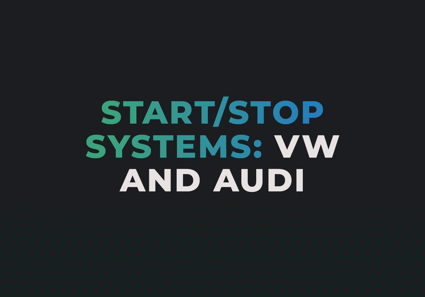 How to Turn off Start-Stop in VW and Audi