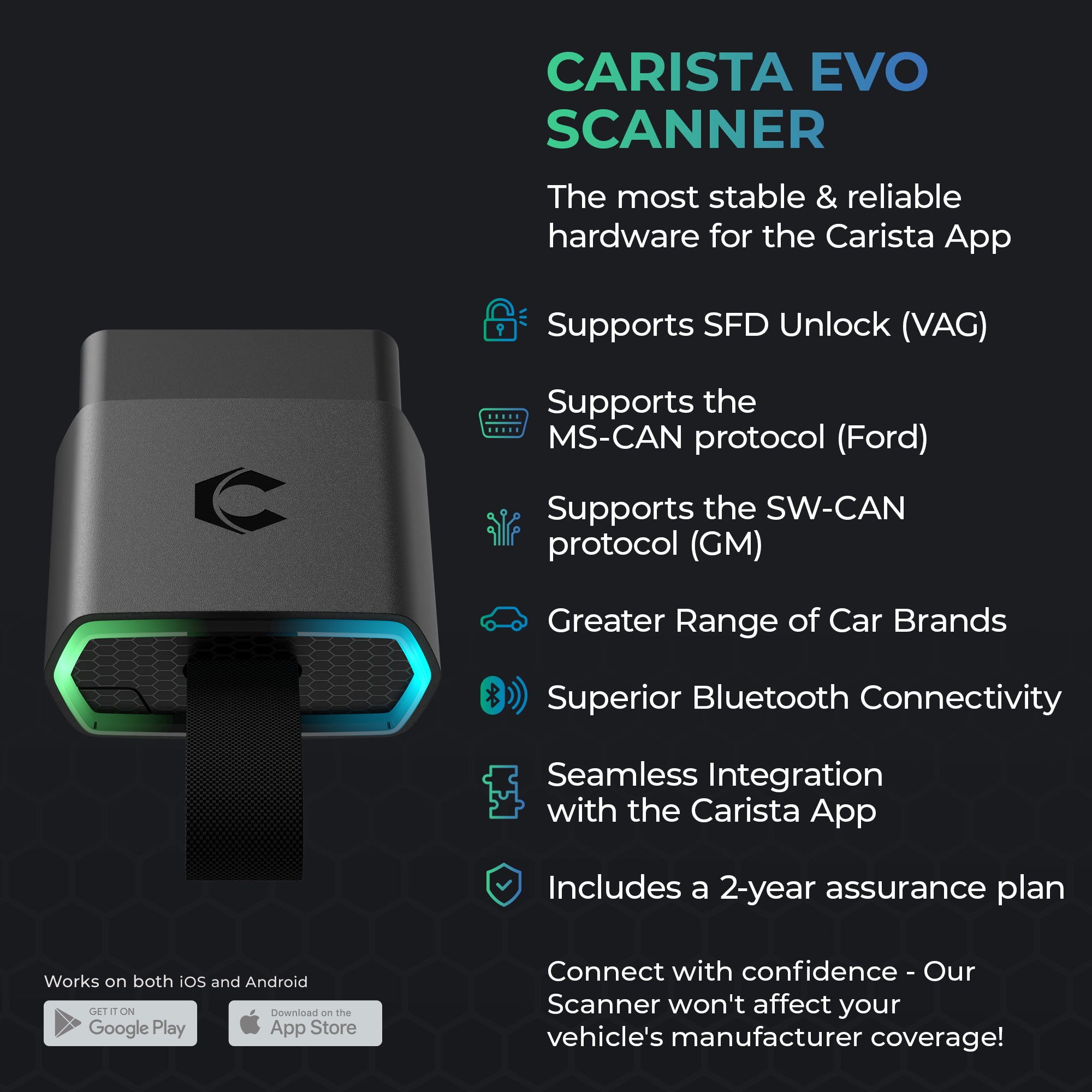 Carista Bundle | EVO Scanner + 12-Month Pro Subscription