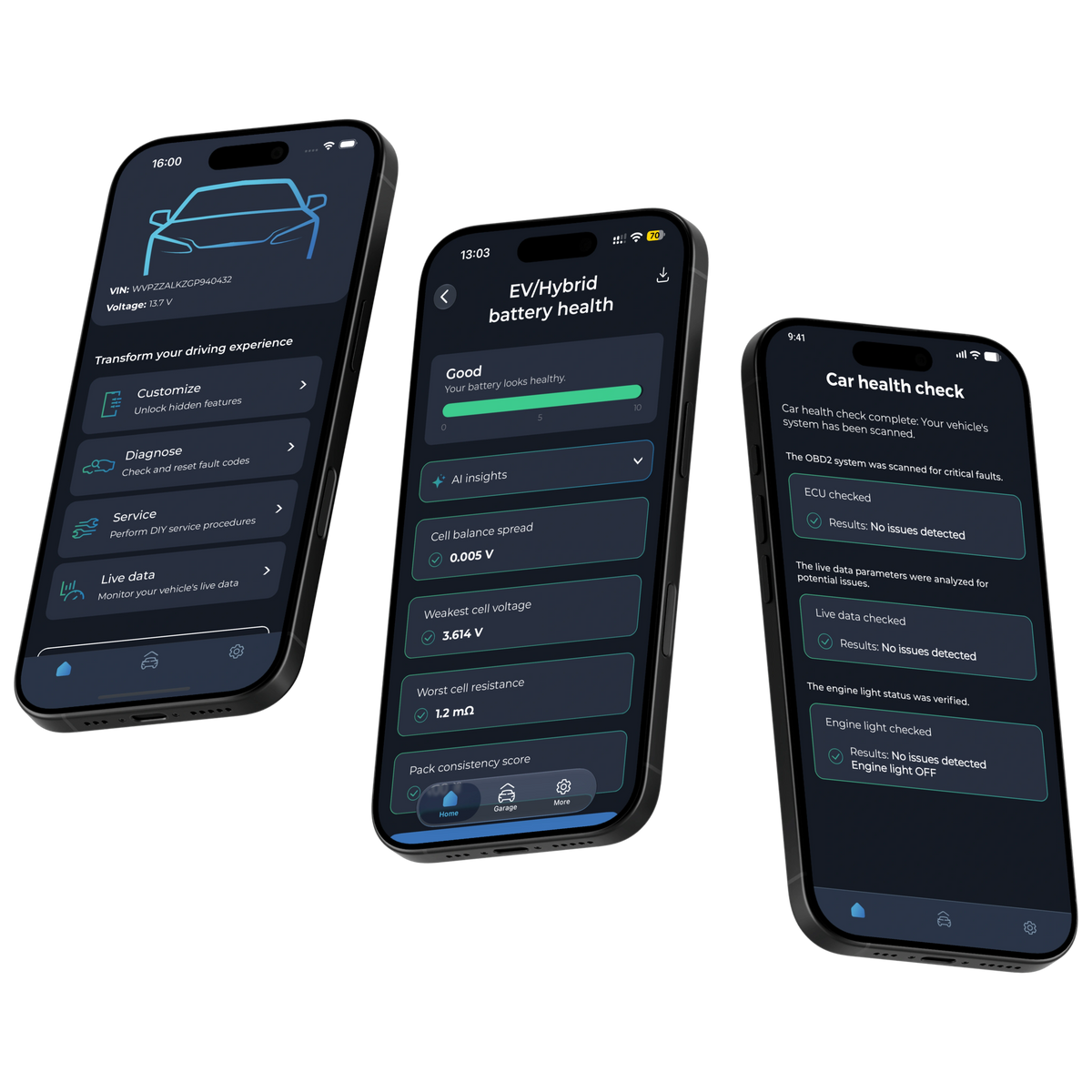Carista App dashboard preview
